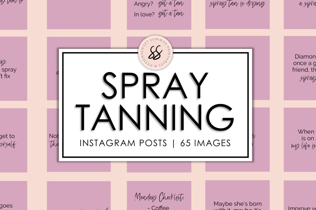 Spray Tanning Dusty Rose Instagram Posts example image 1
