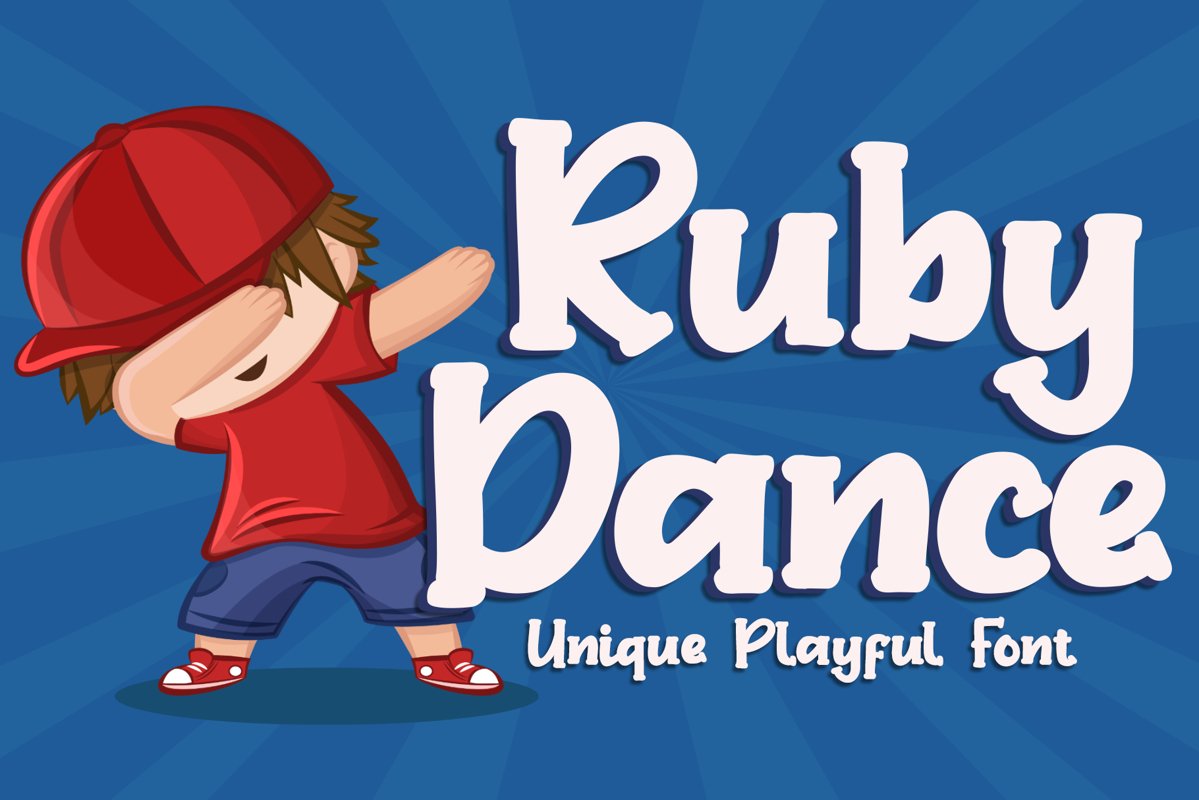 Ruby Dance - Playful Font example image 1