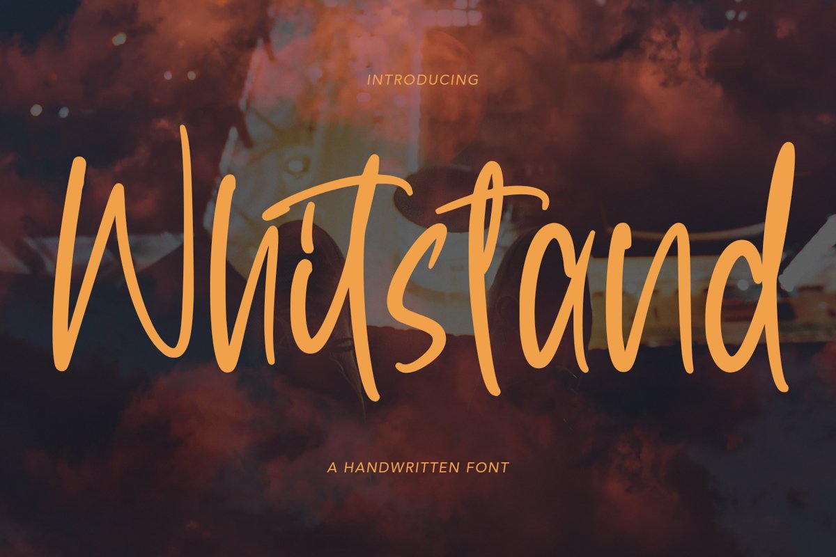 Whitstand - Handwritten Font example image 1