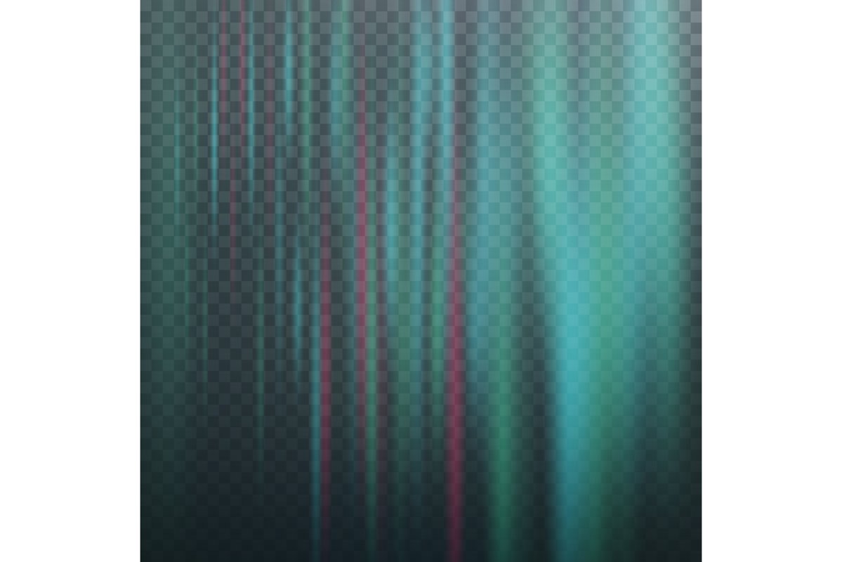 Glow Light Effect. Beam Rays Vector. Sunlight Special Lens example image 1