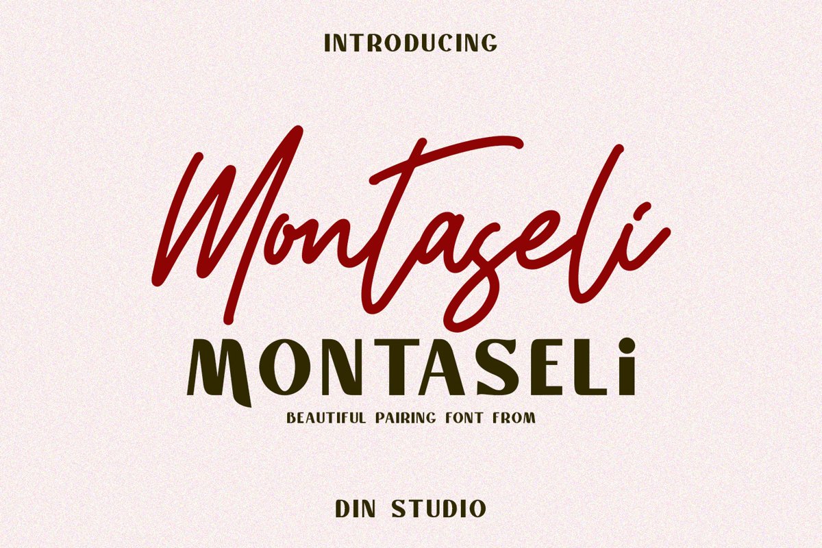 Montaseli Font Duo example image 1