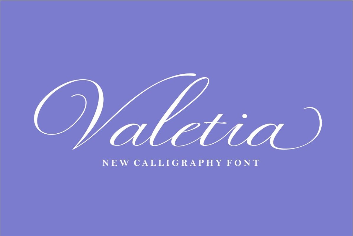 Valetia Script example image 1