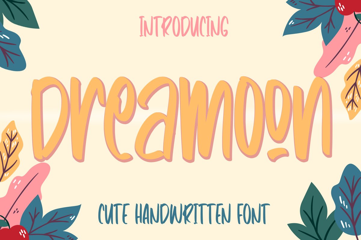 Dreamoon - Cute Fancy Fonts example image 1