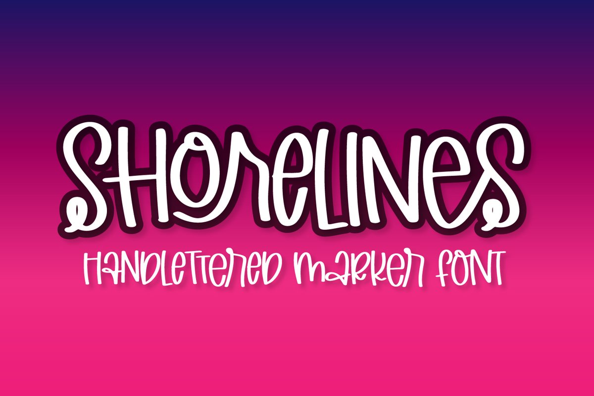 Shorelines - A Quirky Hand Writing Font example image 1