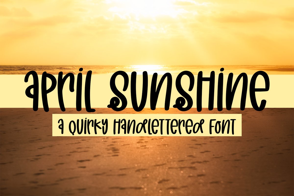 April Sunshine - A Quirky Handlettered Font example image 1