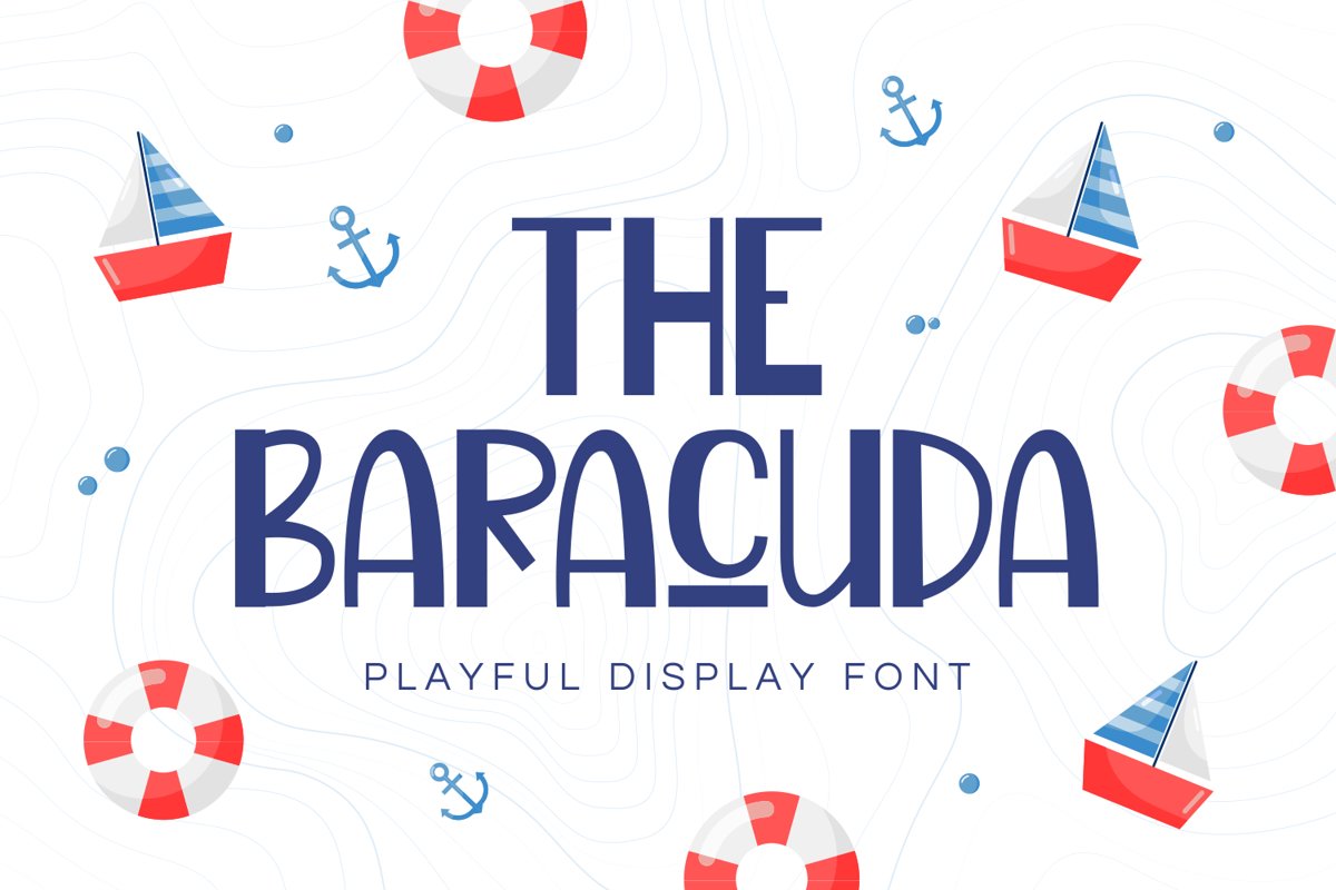 Baracuda - Playful Display Font example image 1