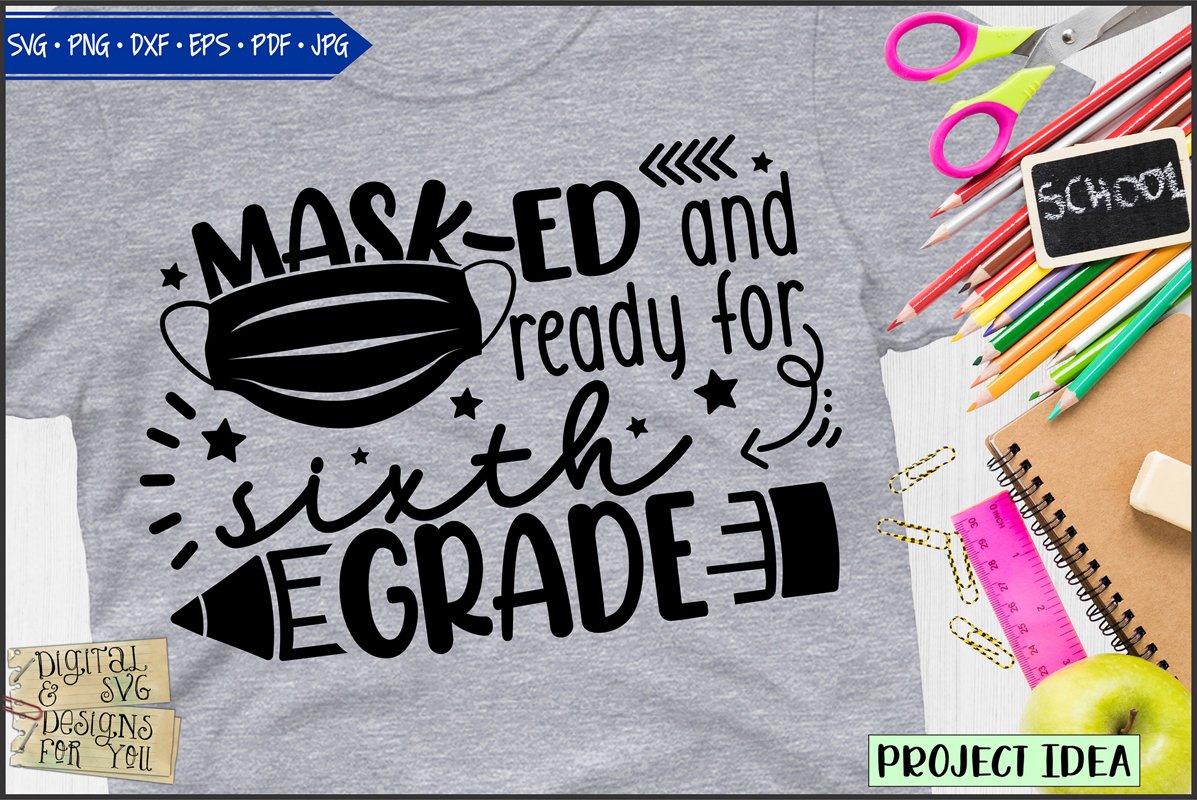 Masked and ready for Sixth Grade example image 1