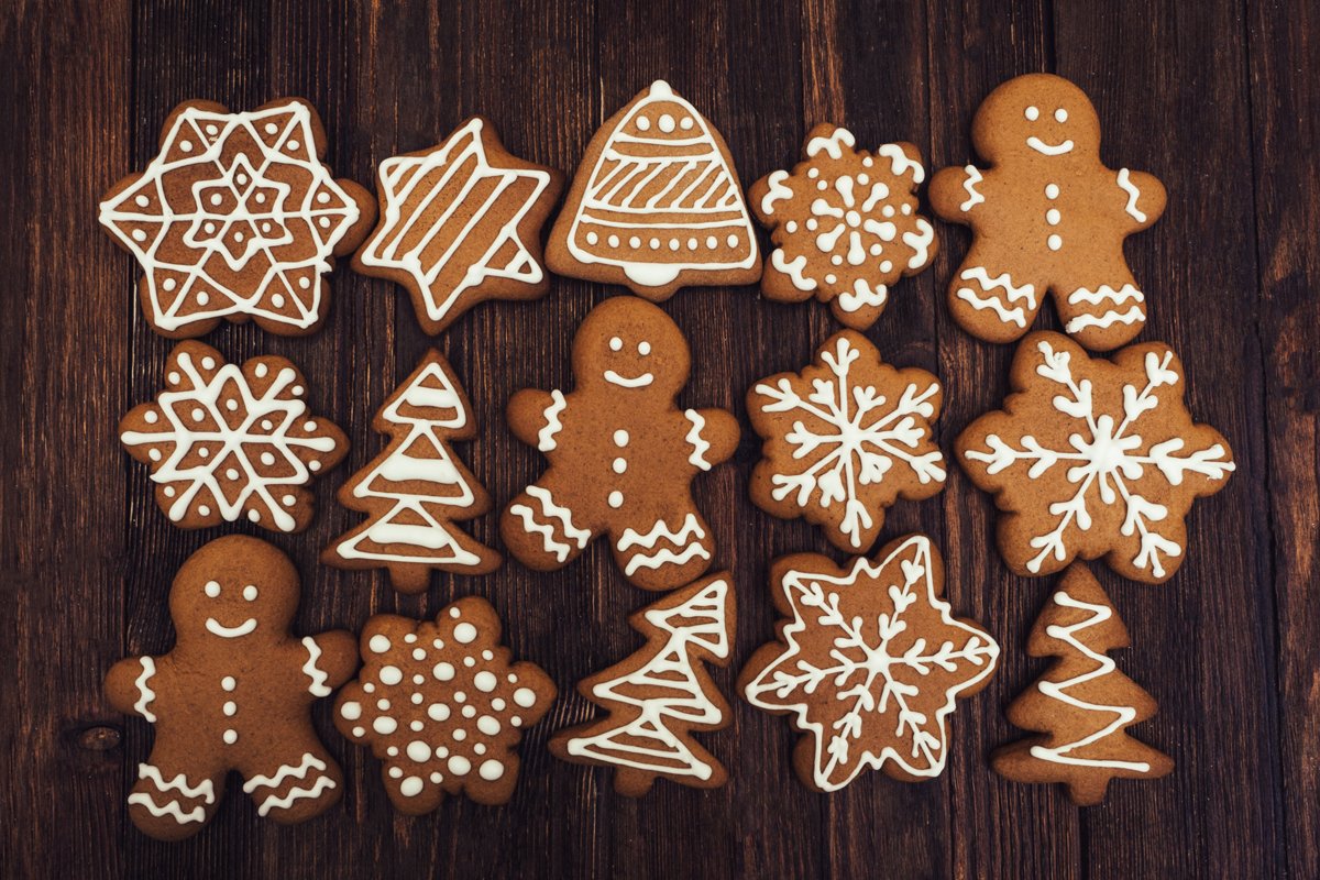 Christmas cookies background. example image 1