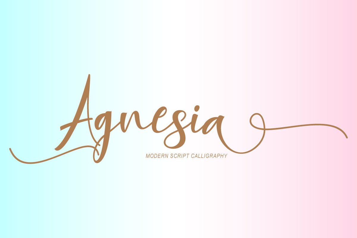 Agnesia Script example image 1