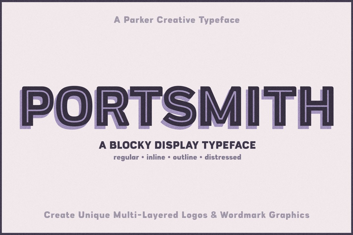 Portsmith - A Multi-Layer Typeface example image 1