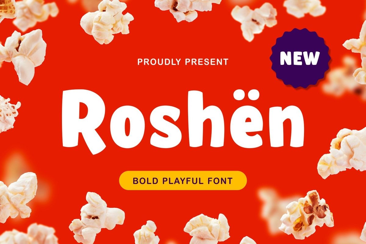 Roshën - Bold Playful Font example image 1