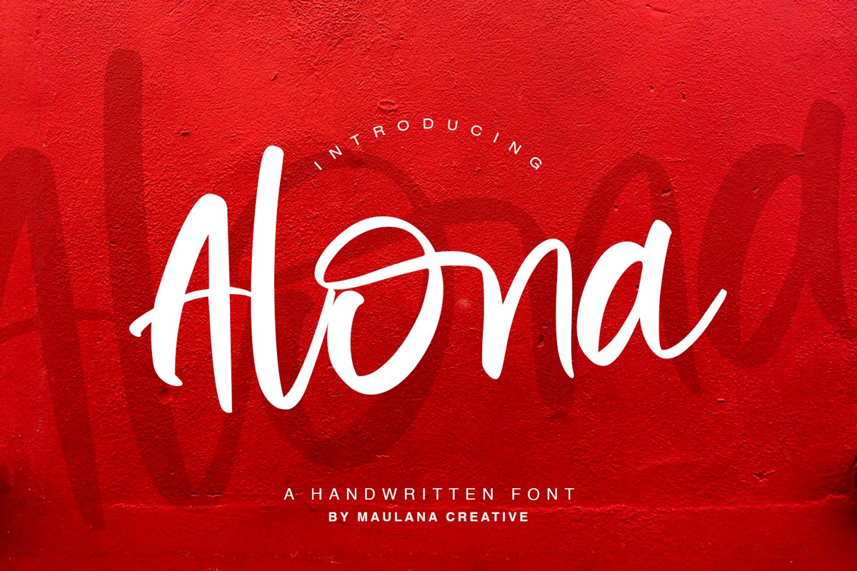 Alona - Handwritten Font example image 1