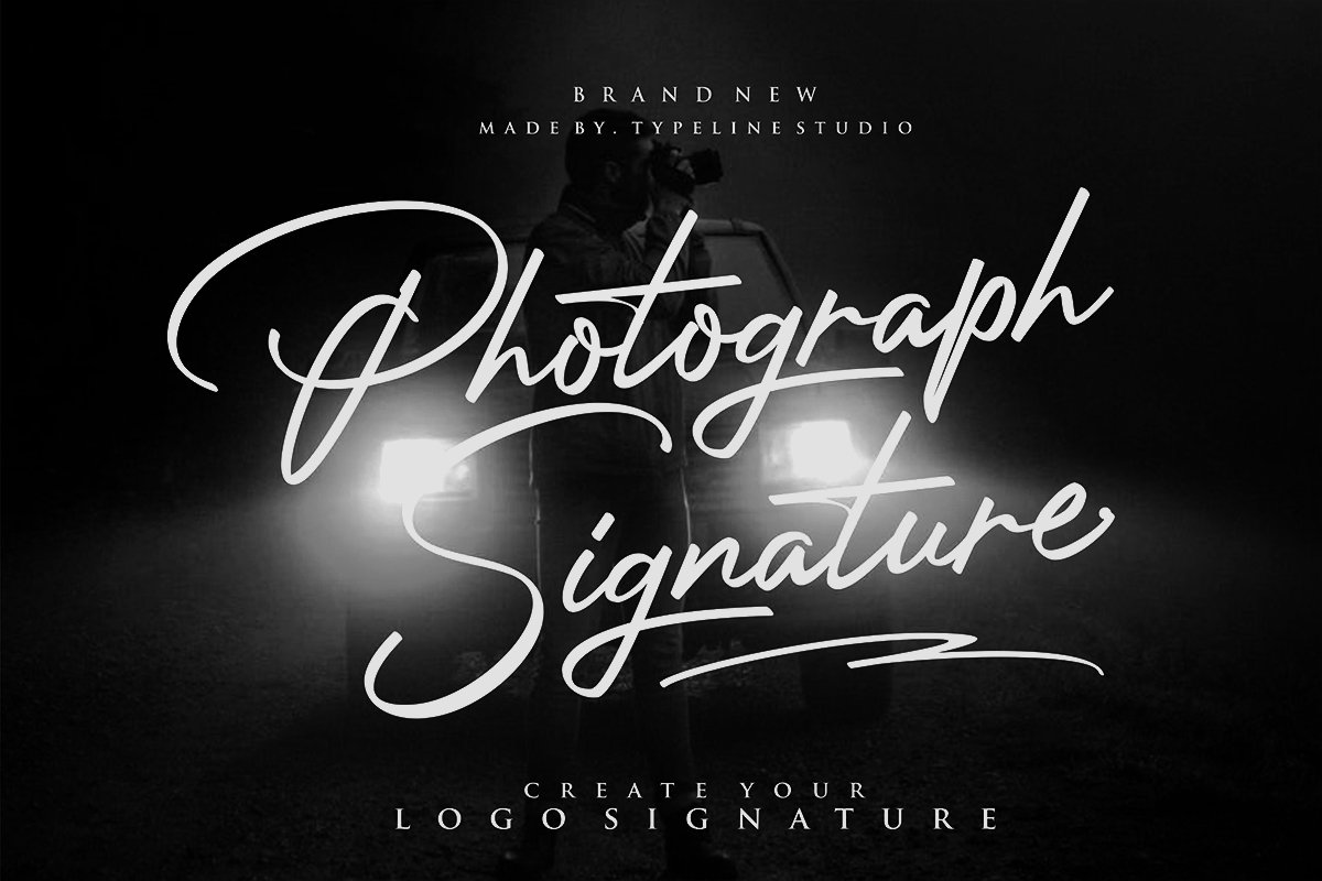 Photograph Signature Logo fonts example image 1