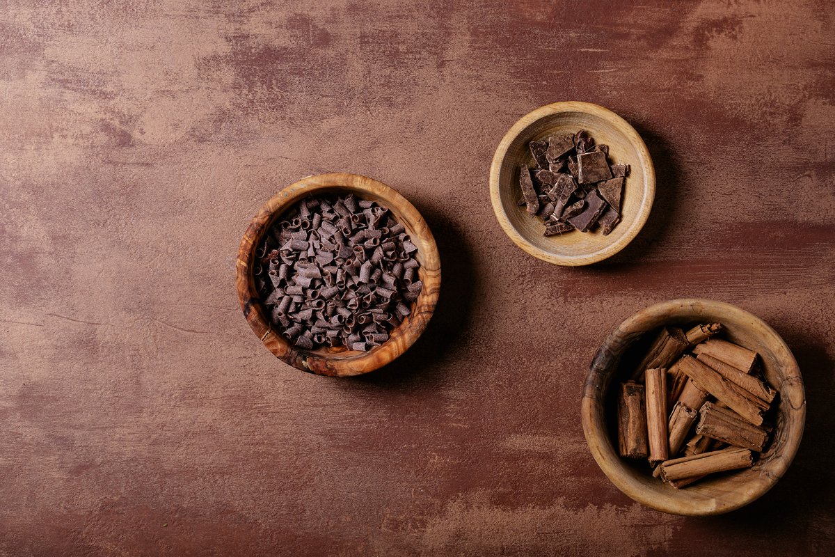 Wooden bowls with sweets example image 1