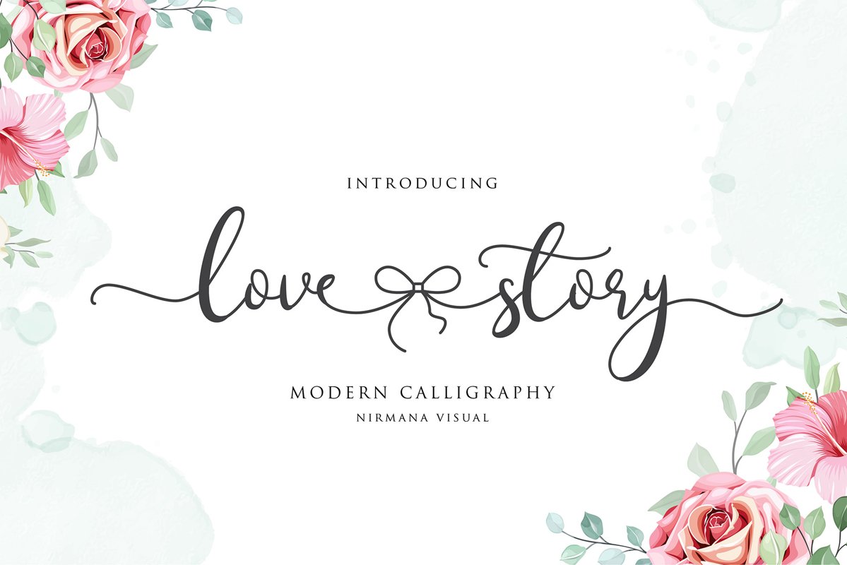 Lovestory - Romantic Font example image 1