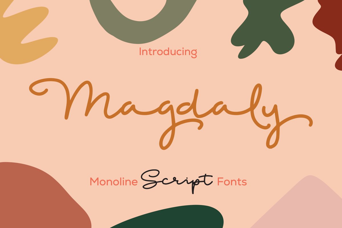 Magdaly - Monoline Script Font example image 1