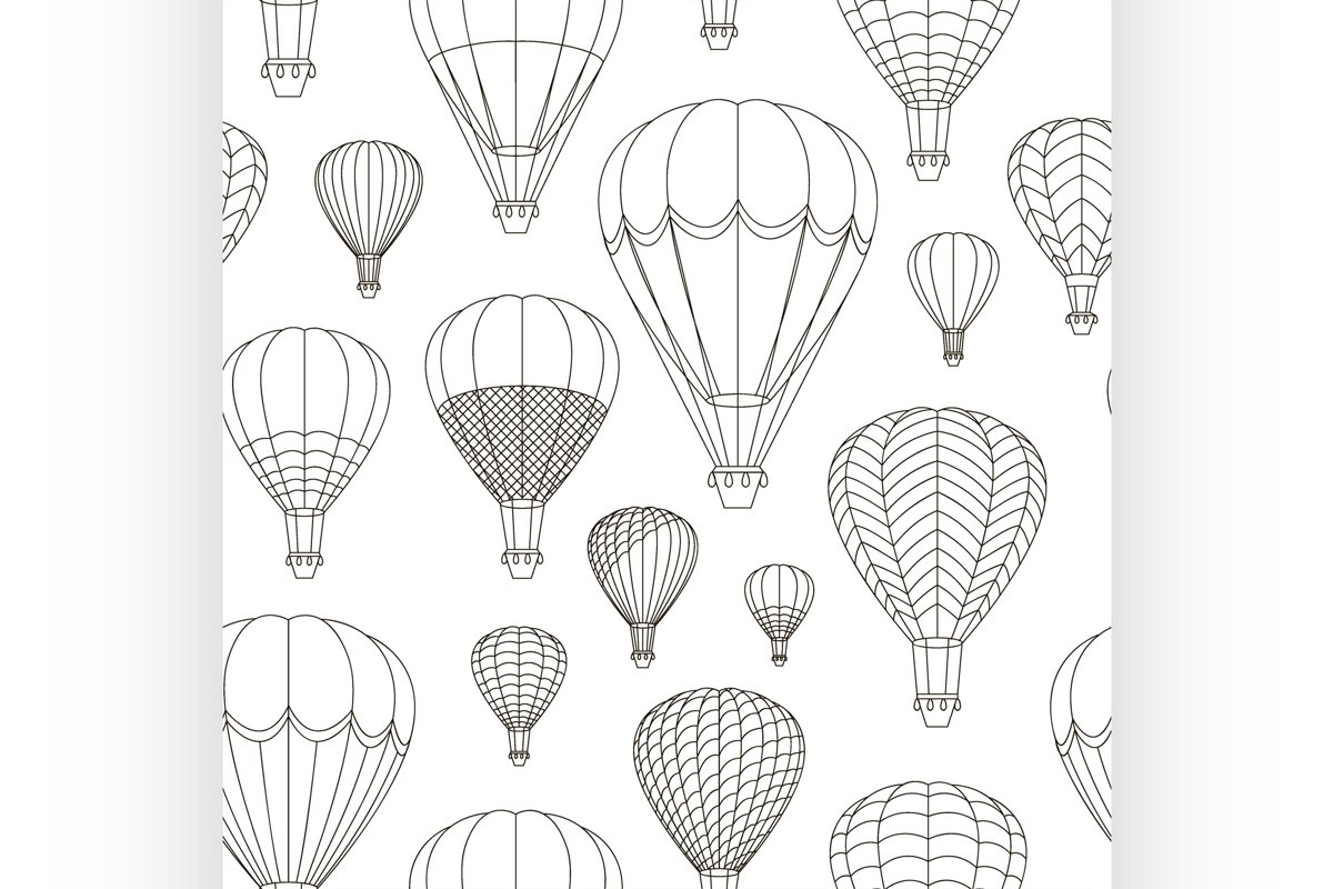 Air Balloons set pattern example image 1