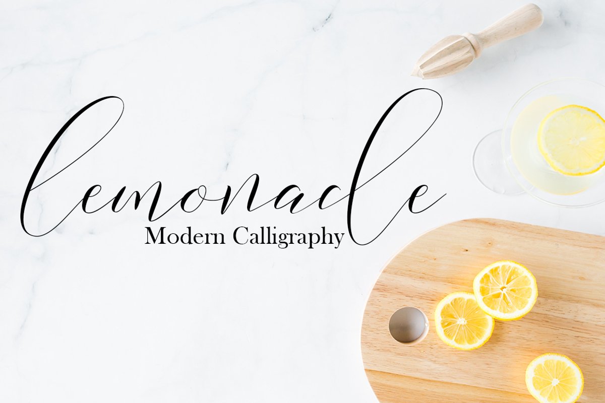 Lemonade Modern Calligraphy example image 1