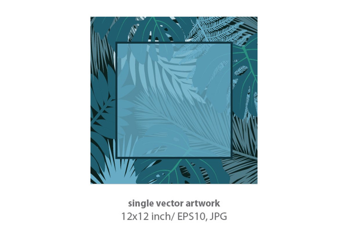 Palm branches - VECTOR ARTWORK example image 1