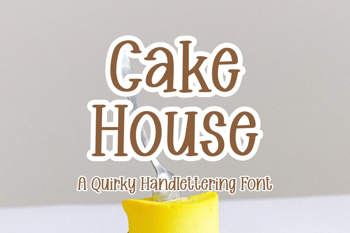 Cakehouse - Quirky Handlettering Font example image 1