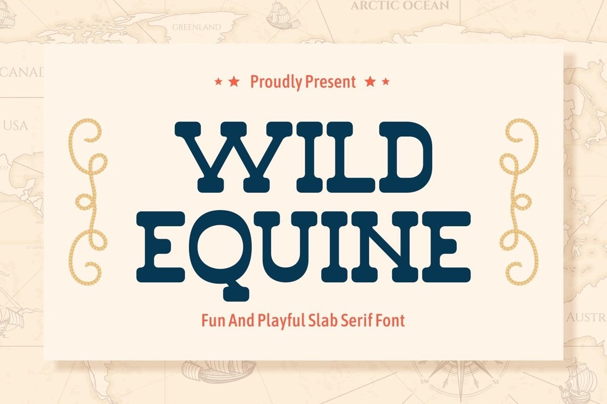 Web Font Wild Equine - Fun and Playful Slab Serif Display example image 1