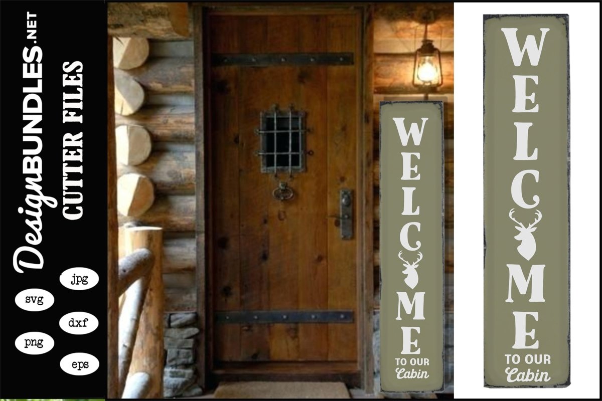 Welcome To Our Cabin Vertical SVG example image 1