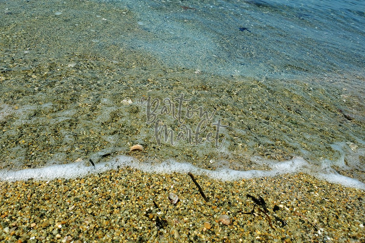 Stock Photo - Beach Waves Washing Up example image 1