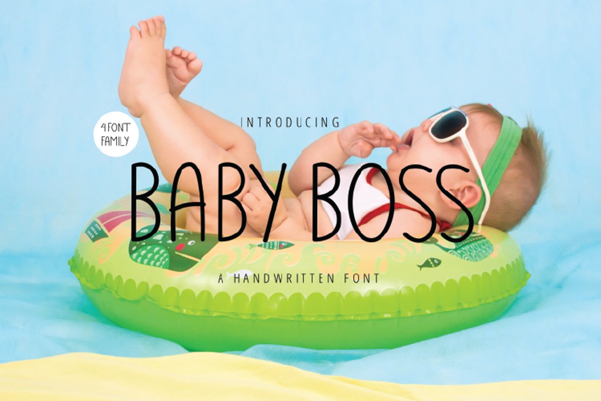 BABY BOSS - A handwritten Font example image 1