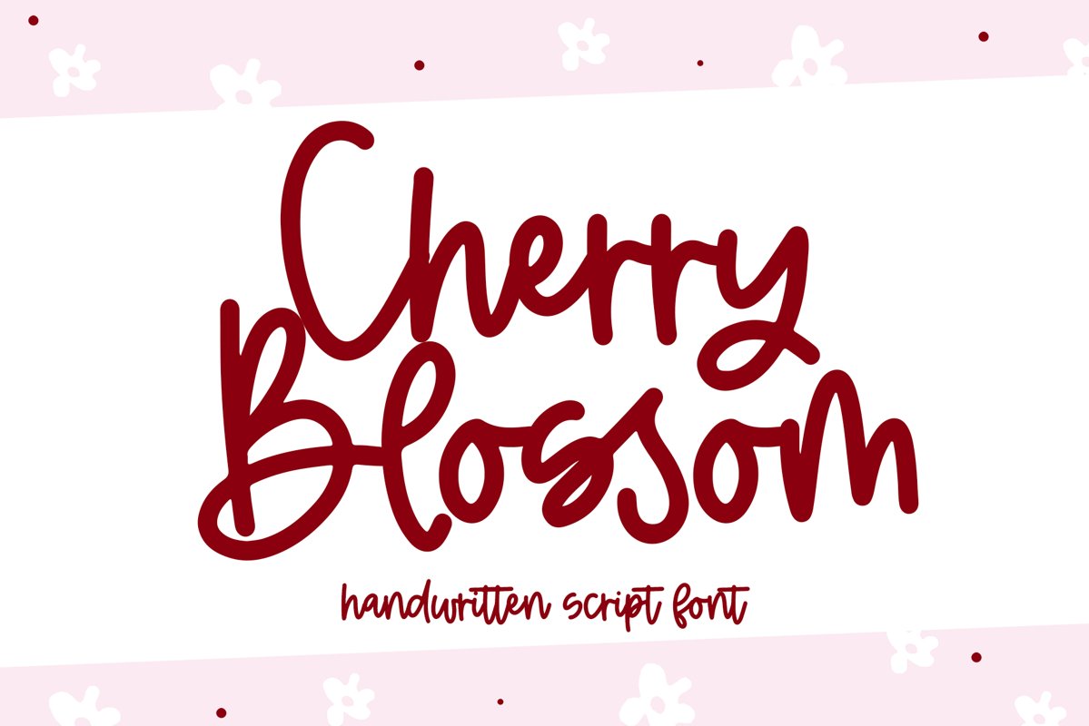 Cherry Blossom - A Handwritten Script Font example image 1