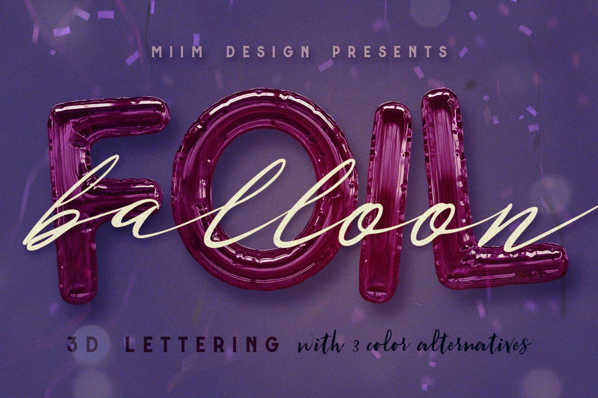 Foil Balloon - 3D Lettering example image 1