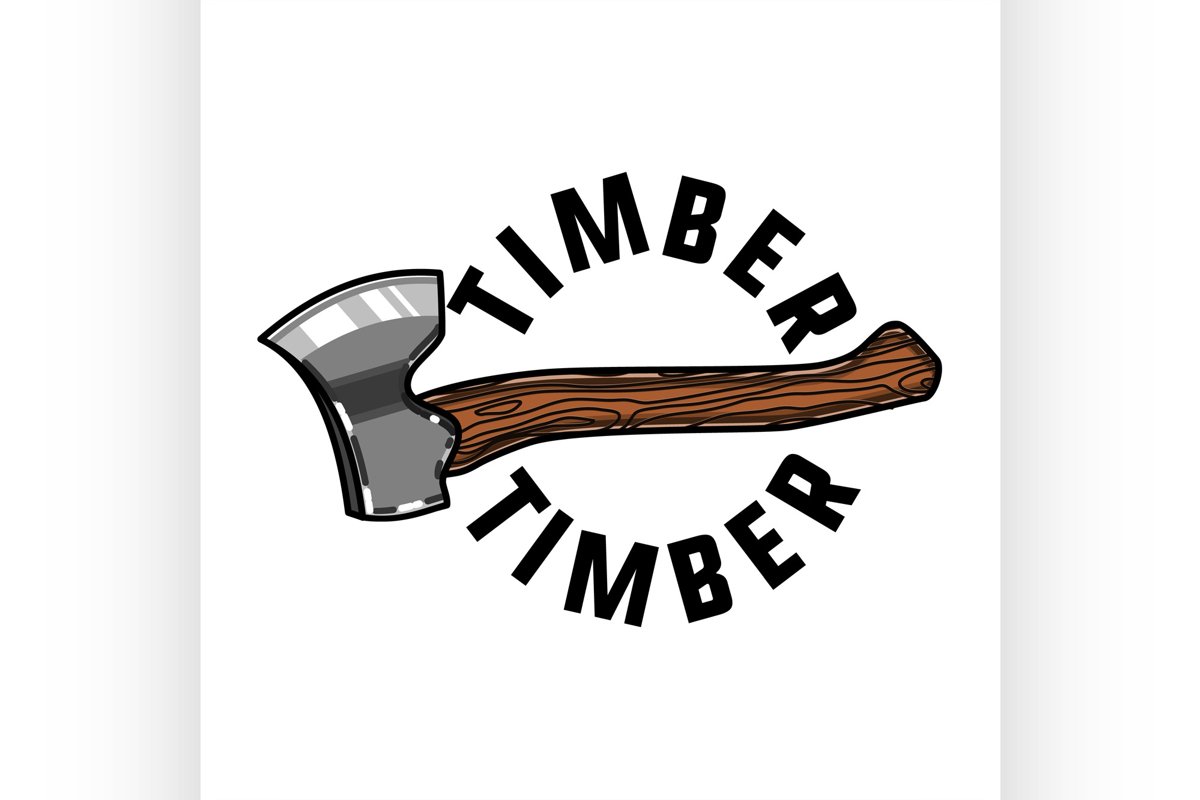 Color vintage timber emblem example image 1