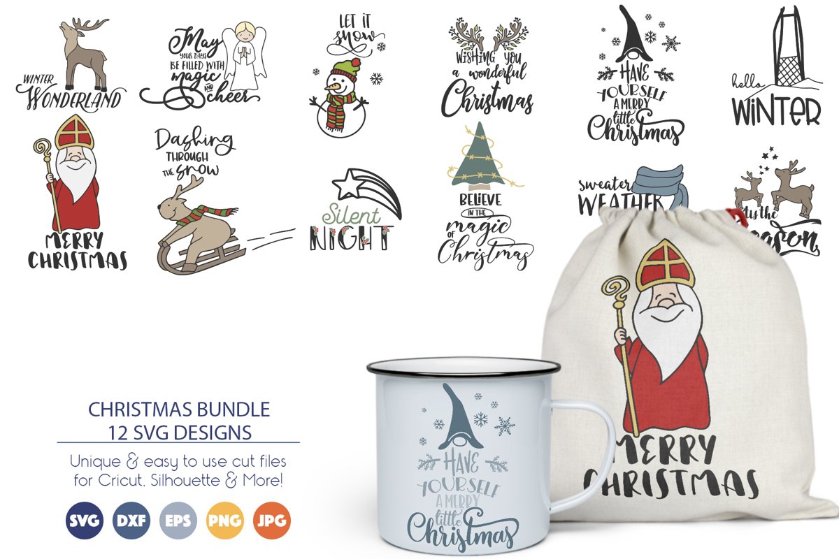 Christmas SVG Bundle | Christmas Cookies SVG example image 1