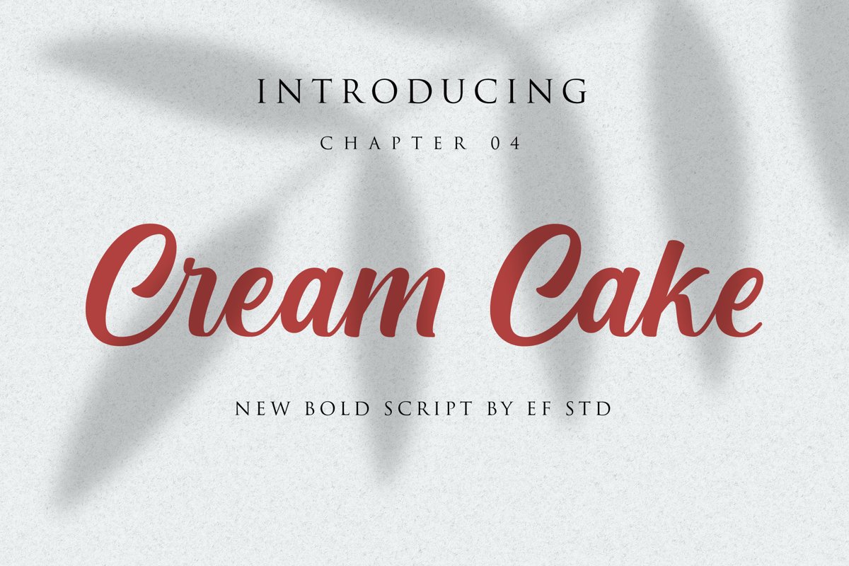 Cream Cake | New Bold Script Font example image 1