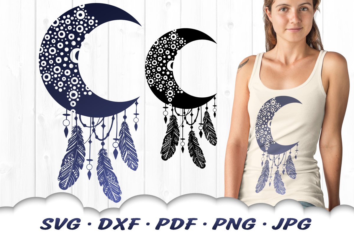 Celestial Mandala Dreamcatcher SVG DXF Cut Files example image 1