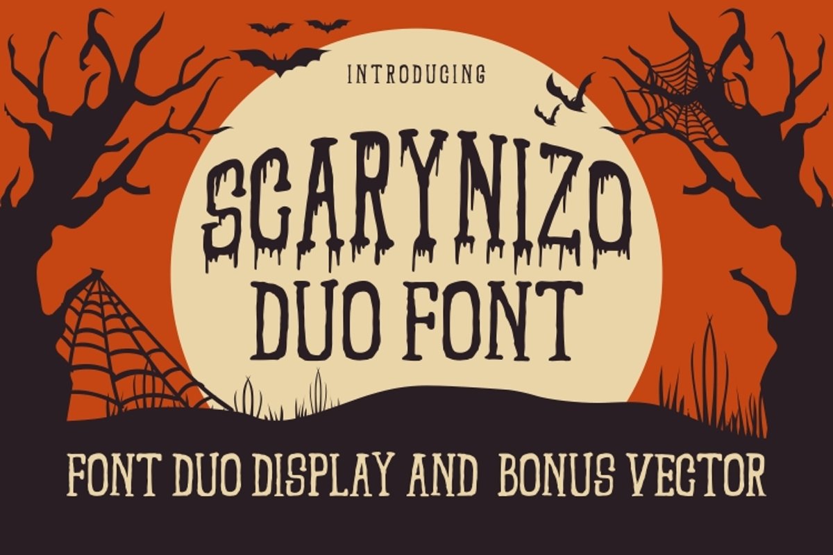 SCARYNIZO // FONT DUO example image 1
