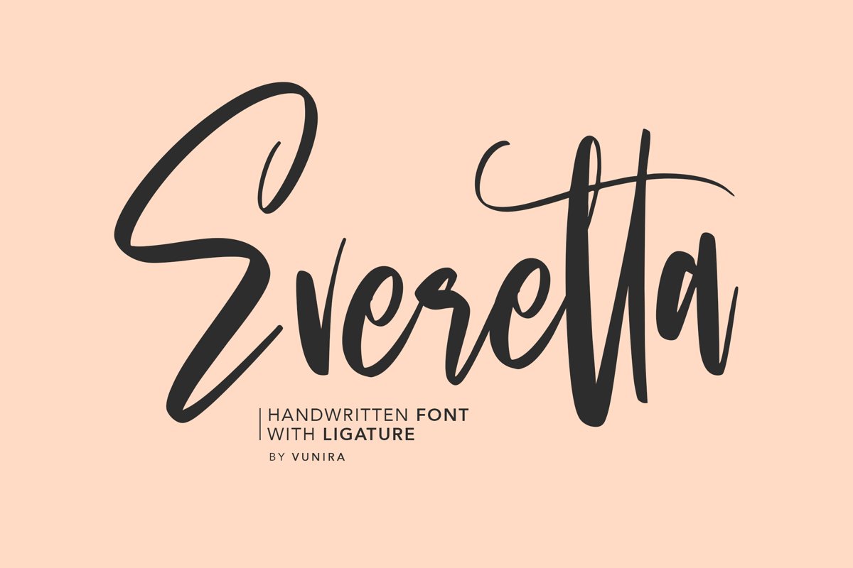 Everett | Handwritten Font example image 1