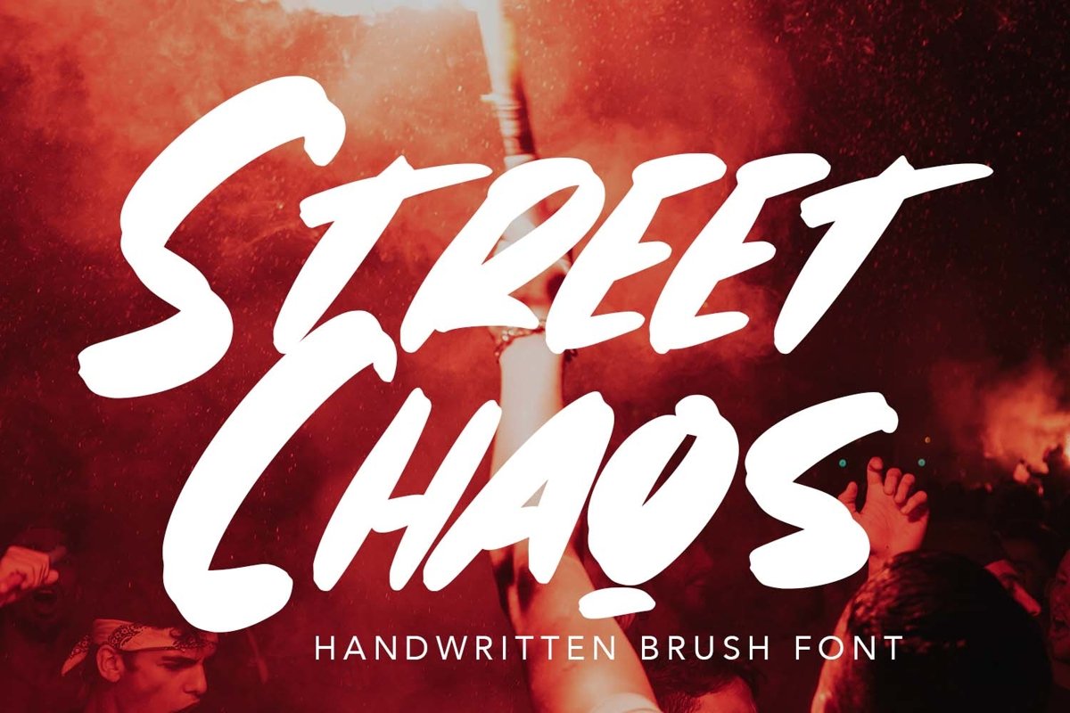 StreetChaos - Brush Fonts example image 1