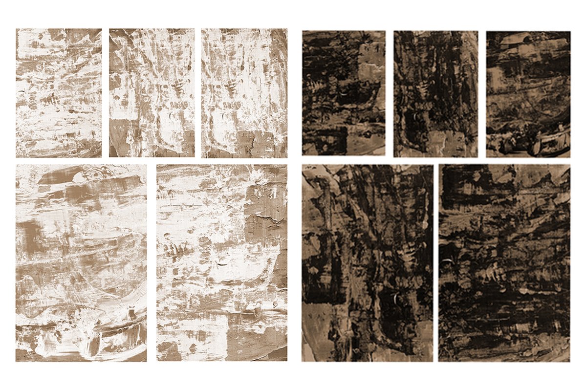 Set of 10 images. Abstract art background. Acrylic painting example image 1