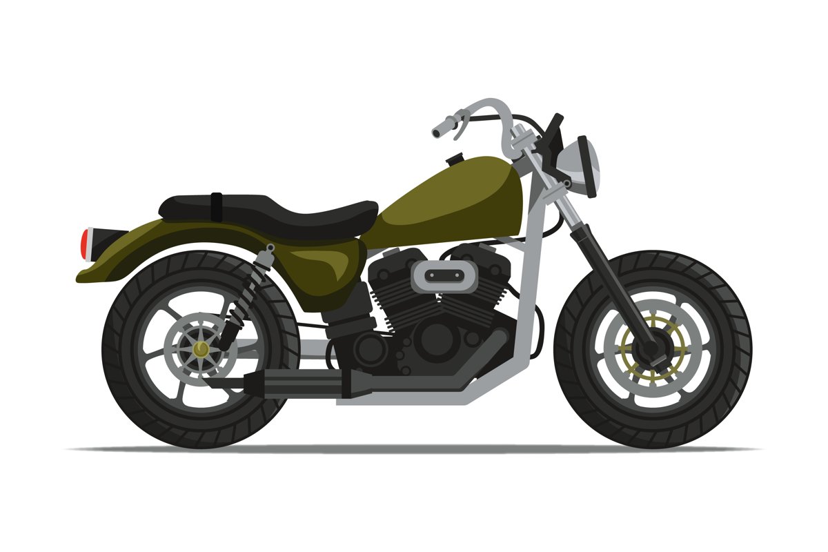 Motorbike Illustrations example image 1