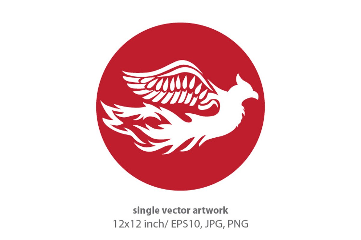 Phoenix Bird - single vector artwork example image 1