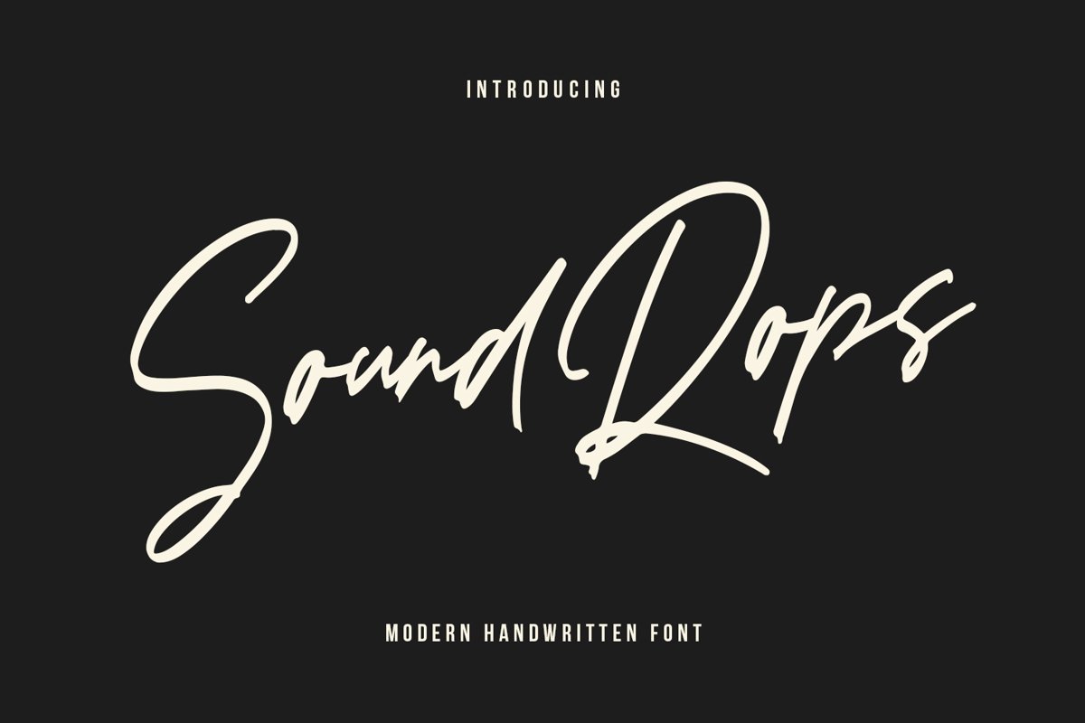 Soundrops Font example image 1