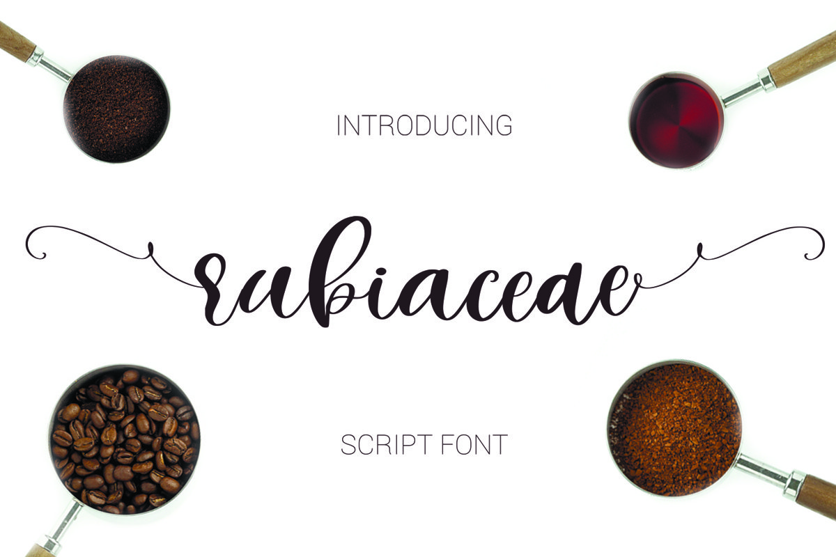 Rubiaceae Script Font example image 1