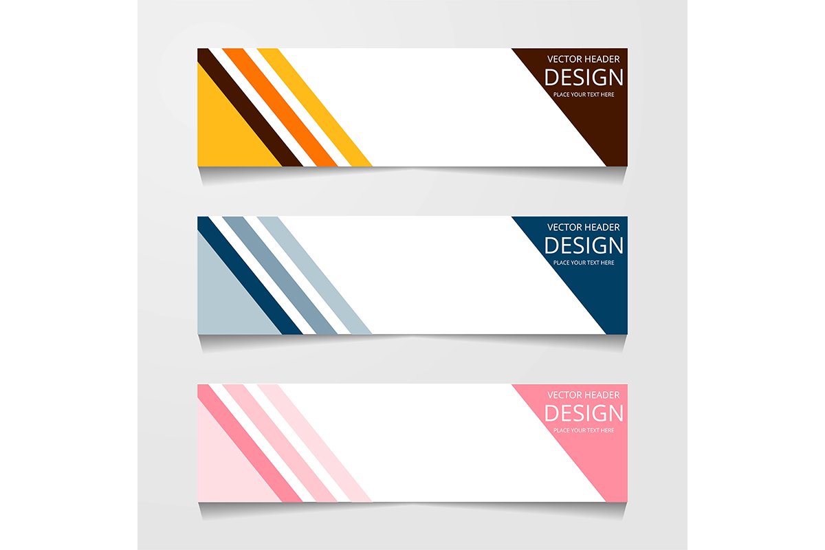 Vector design Banner background modern.Web template example image 1