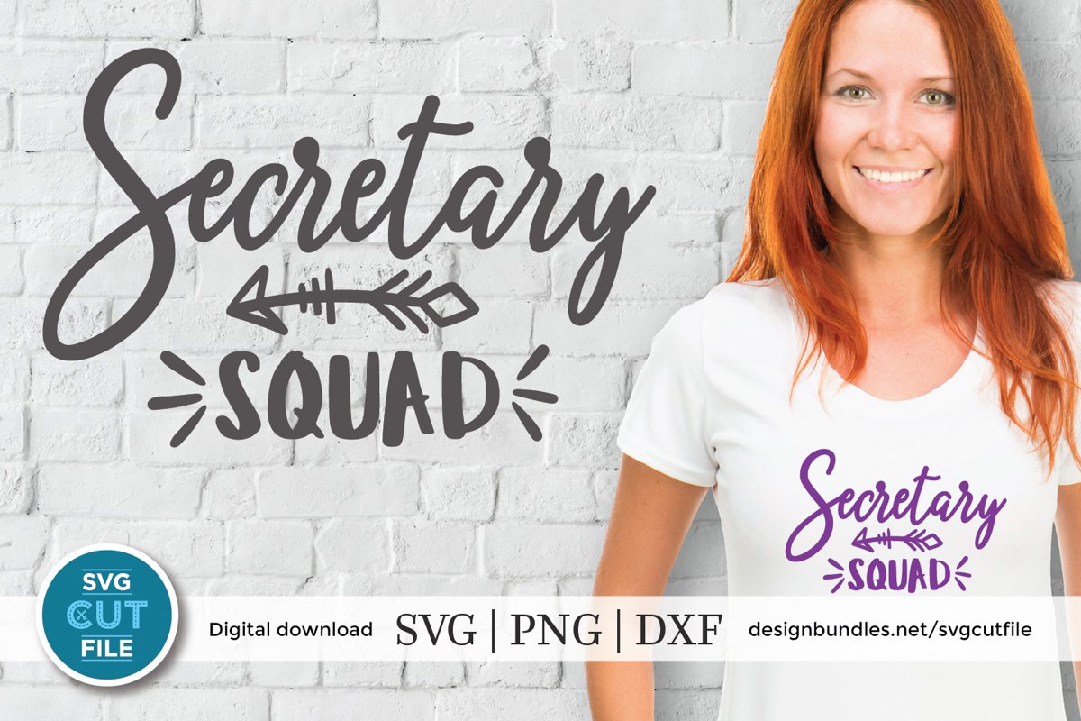 Secretary squad svg - a secretary svg file for crafters example image 1