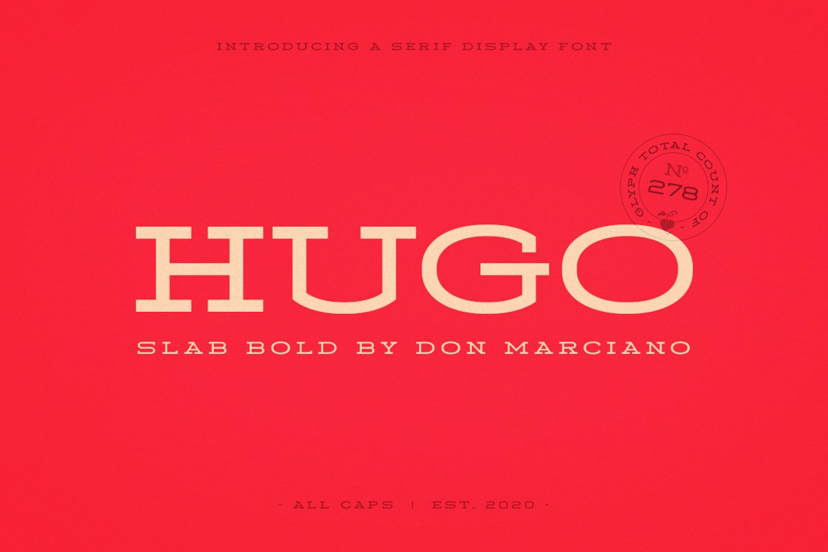 Hugo Slab Serif Bold example image 1