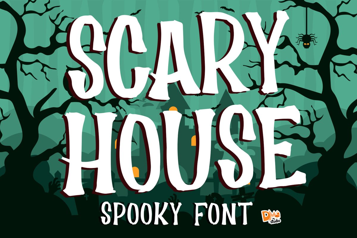 Scary House - Spooky Font example image 1