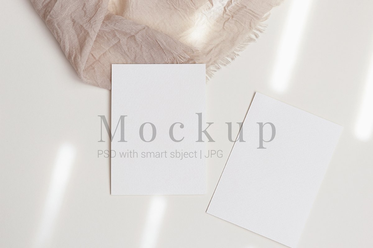 PSD Mockup,Card Mockup,Smart Object Mockup example image 1