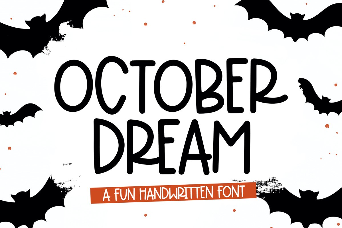 October Dream - A Fun Handwritten Font example image 1