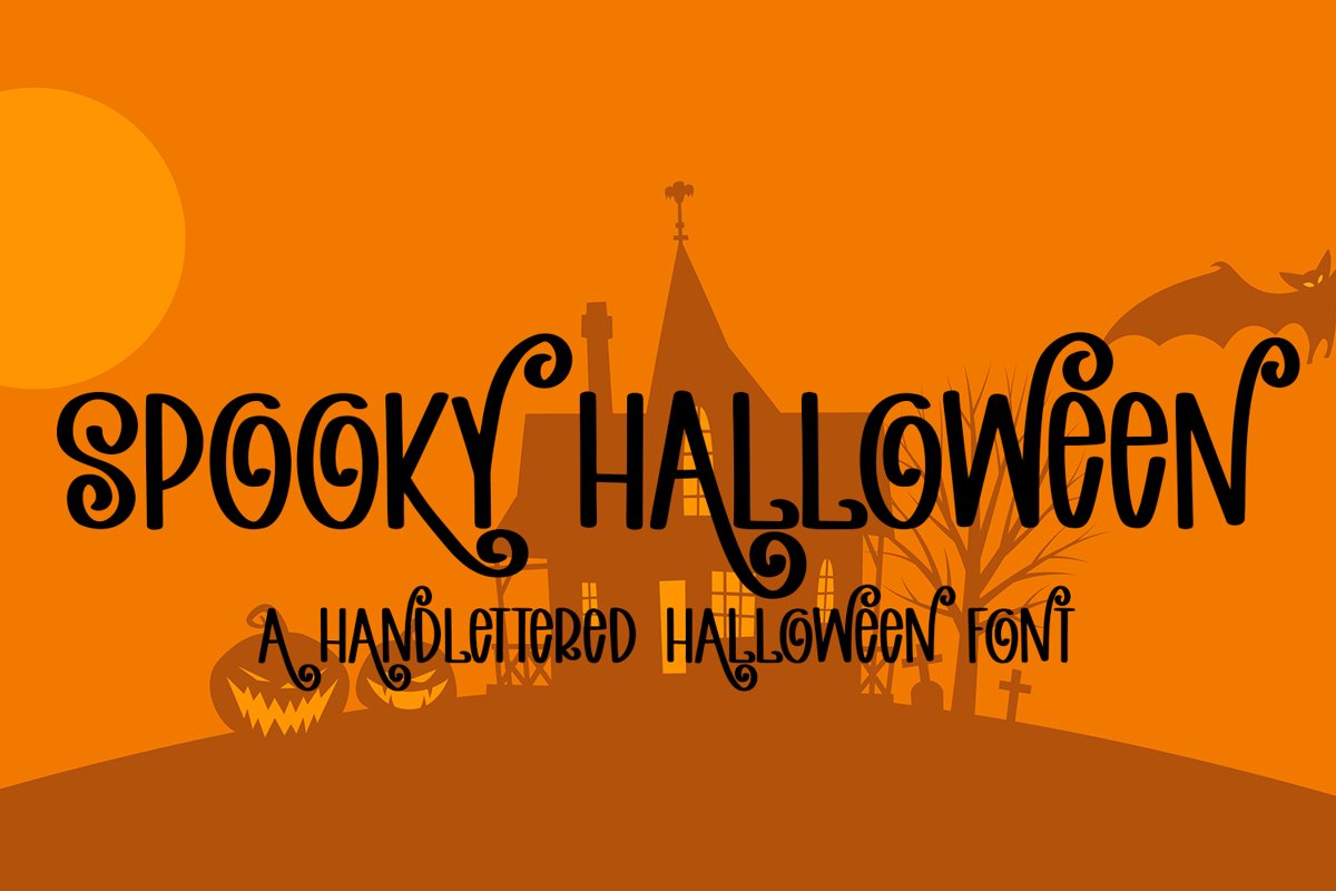 Spooky Halloween - A Hand-Lettered Halloween Font example image 1