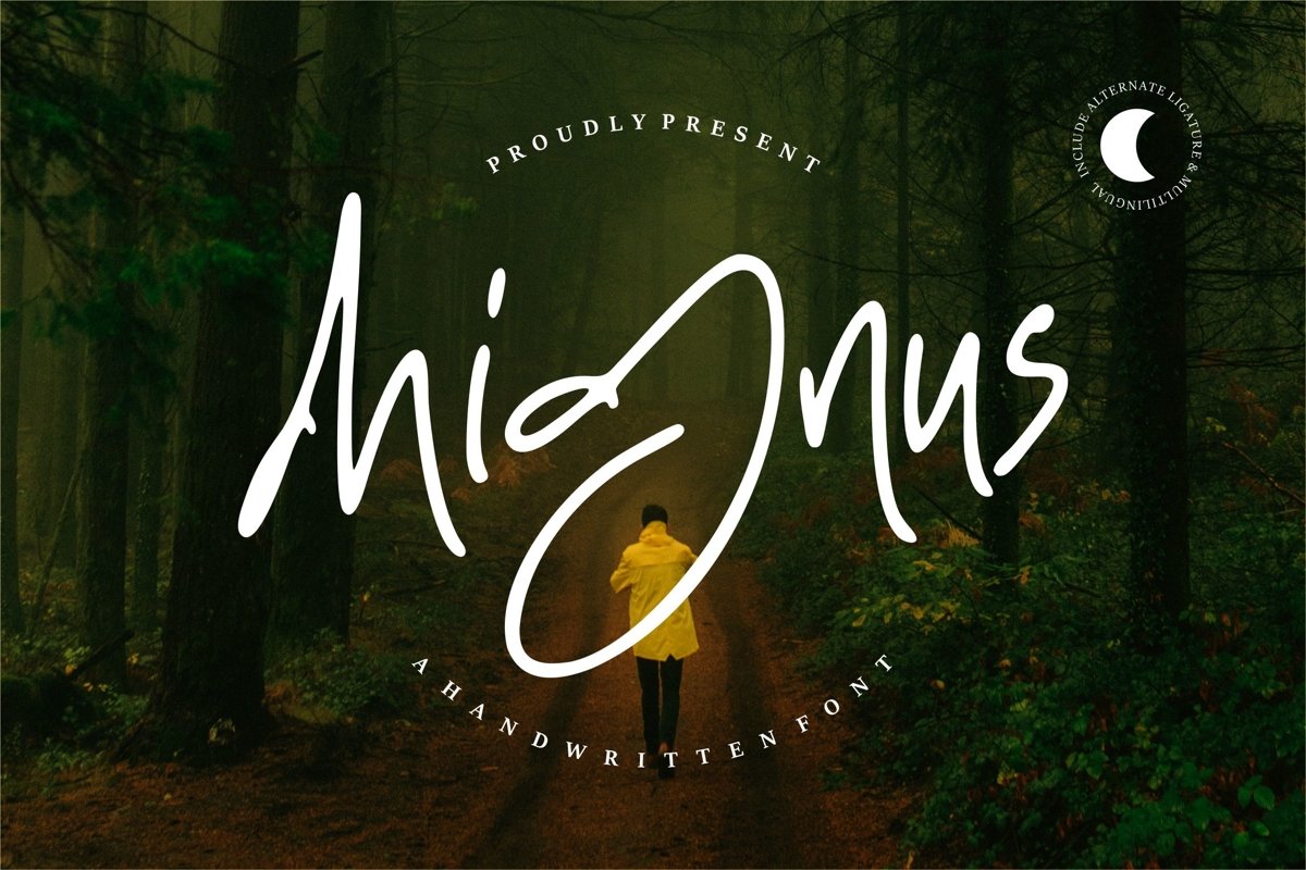 Mignus - Handwritten Font example image 1